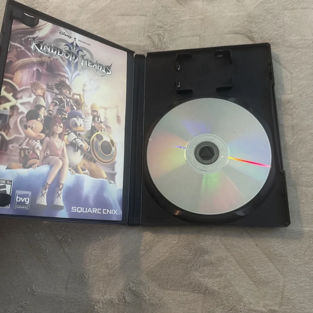 Kingdom Hearts 1 & 2 PS2 Game Bundle  Disc Light Scratches  Tested